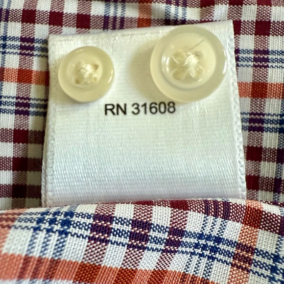 Jos A Bank Tailored Fit Shirt L NWT Cotton Blend Plaid Button-Up - Picture 4 of 5